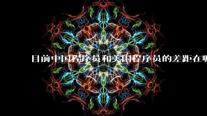 目前中国程序员和美国程序员的差距在哪里？